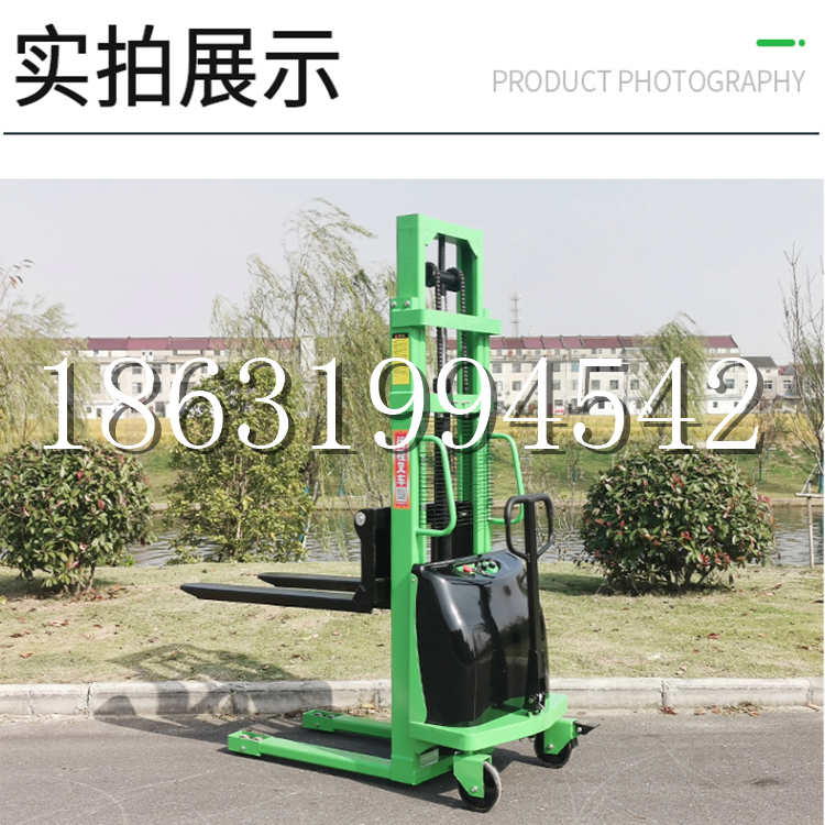 武鸣区电动叉车堆高车液压铲车电瓶1吨2吨站驾步行式小型全自动叉车